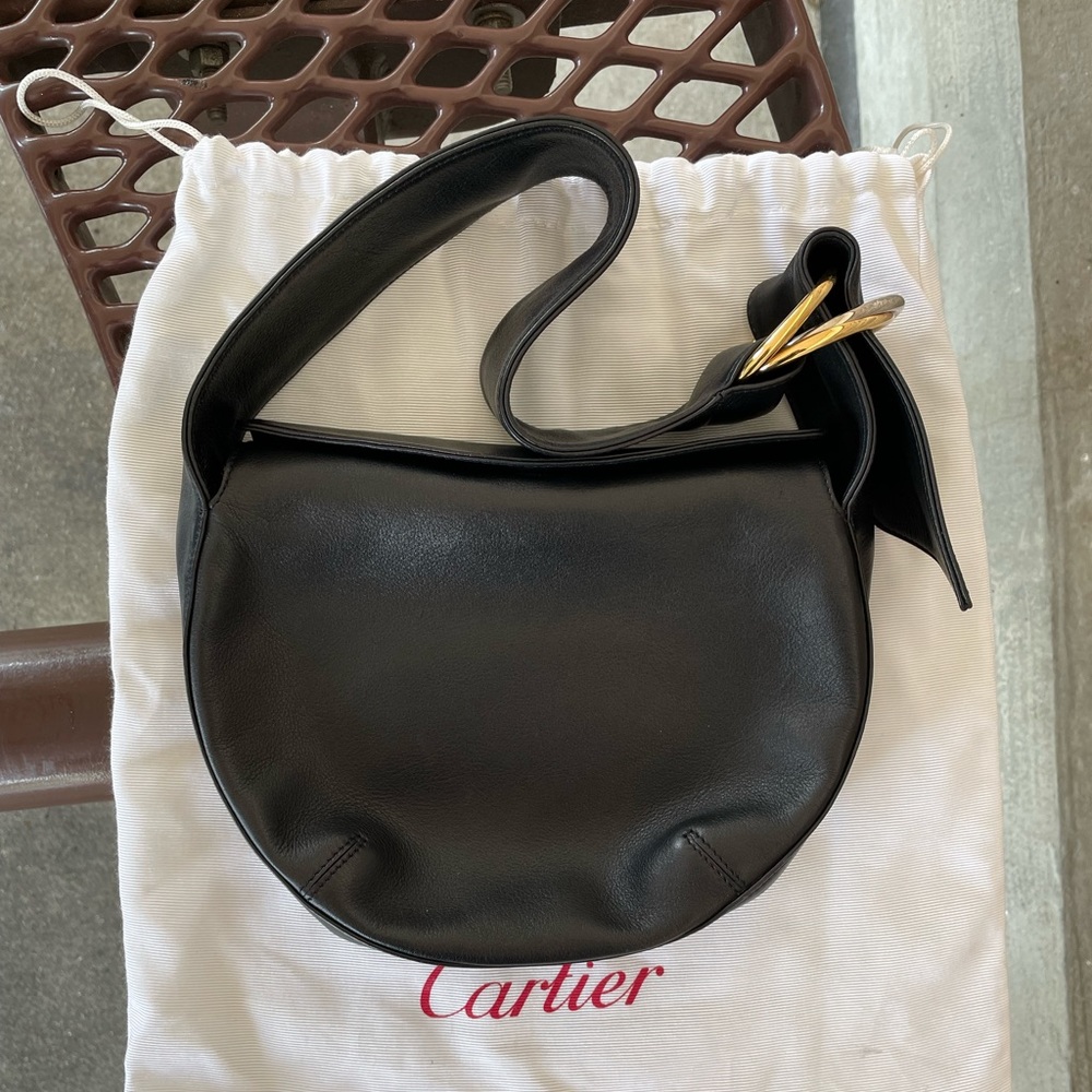 Cartier trinity tricolor lambskin mini hobo bag